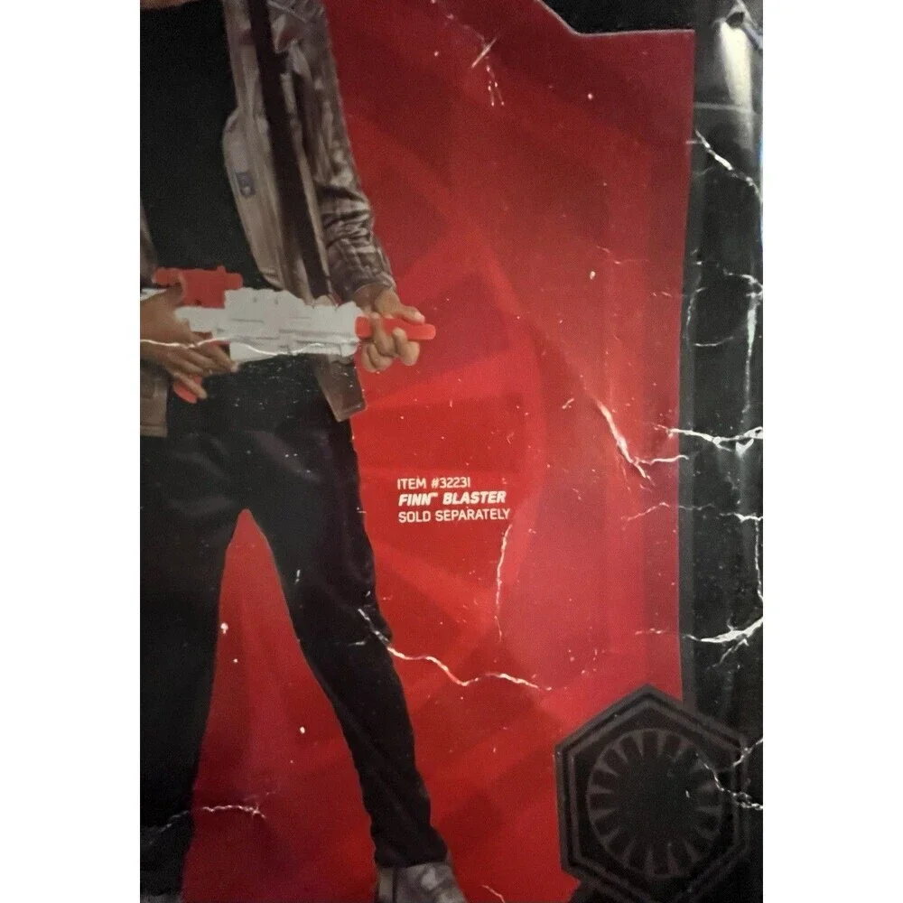 Star Wars The Force Awakens Finn Costume 12 14 Kids Large Child's Deluxe NEW